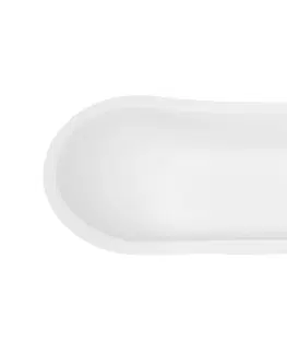 Vane HOPA - Voľne stojaca vaňa OLAYA biela - Nožičky k vani - Biele, Rozmer vane - 160 × 68 cm VANOLA160W