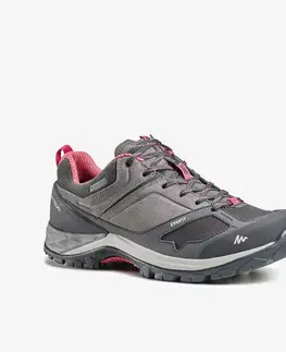 turistická obuv Dámska nepremokavá obuv na horskú turistiku – MH500 sivo-ružová