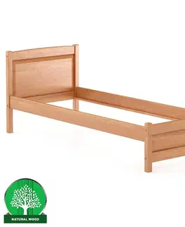 Drevené postele Posteľ borovica LK125–80x200 jelša
