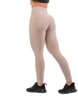 Dámske klasické nohavice Legíny Nebbia Lifting Effect Bubble Butt 587 Cream - S