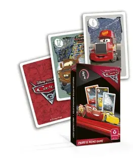 Hračky spoločenské hry - hracie karty a kasíno LAUKO - Karty Čierny Peter Cars