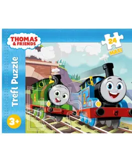 Hračky puzzle TREFL -  Puzzle 24 Maxi - Tom a Percy na koľajniciach / Thomas and Friends
