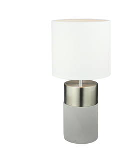 Lampy Stolná lampa, svetlosivá/biela, QENNY TYP 19 LT8371