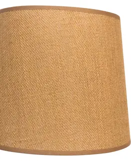 Stropné svietidlá Duolla Stropné svietidlo Jute, prírodná hnedá, Ø 40 cm