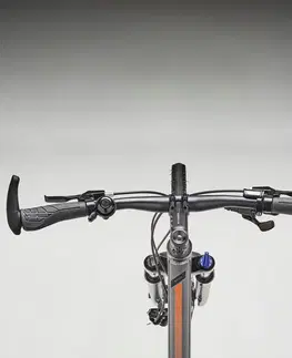 bicykle Trekingový bicykel Riverside 700 sivo-oranžový