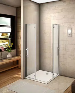Sprchovacie kúty H K - Sprchovací kút MELODY F5 R769, 76x90 cm s jednokrídlovými dverami, rohový vstup SE-MELODYF5R769