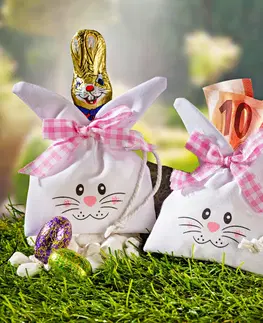 Drobné dekorácie a doplnky 2 darčekové vrecká "Zajačiky"