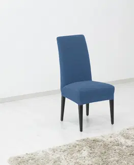 Doplnky do spálne Forbyt Napínací poťah na stoličky Denia modrá, 40 x 60 cm, sada 2 ks