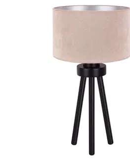 Lampy   - Stolná lampa LYON 1xE27/15W/230V béžová 
