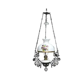 Lampy Floriánova huť Závesná petrolejová lampa 85 cm 