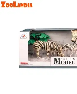 Hračky - figprky zvierat MIKRO TRADING - Zoolandia zebra s mláďatami a doplnkami v krabičke