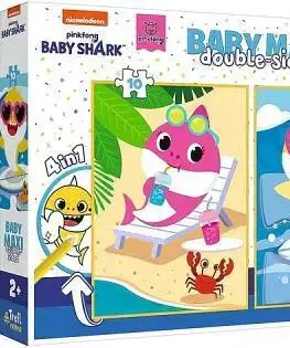 Hračky puzzle TREFL - Puzzle Baby MAXI 2x10 - Baby Shark