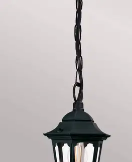 Vonkajšie závesné svietidlá Elstead Farské závesné svietidlo so zavesenou reťazou, výška 42 cm