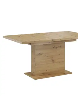 Jedálenské stoly Jedálenský rozkladací stôl, dub artisan, 160-200x90 cm, BOBA