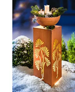 Drobné dekorácie a doplnky LED stĺpový kvetináč