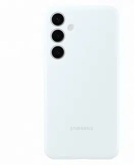 Puzdrá na mobilné telefóny Zadný kryt Silicone Cover pre Samsung Galaxy S24 Plus, biela EF-PS926TWEGWW