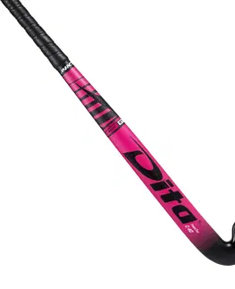 hokej Hokejka pre pokročilých dospelých hráčov 40% karbón low bow FiberTec C40 ružová