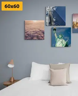 Zostavy obrazov Set obrazov New York v jedinečných farbách