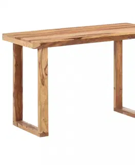 Jedálenské stoly Jedálenský stôl masívne drevo Dekorhome 140x70x76 cm