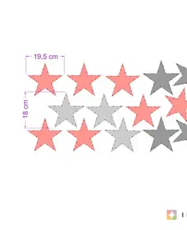 Nálepky na stenu Samolepky na stenu - Marhuľové hviezdy