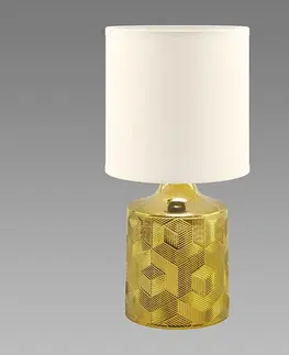 Lampy do obývačky Luster Linda E14 GOLD/WHITE 03786