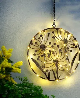 Vonkajšie osvetlenie LED závesná dekorácia Kvetinové siluety