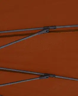 Slnečníky Záhradný slnečník s hliníkovou tyčou ø 270 cm Dekorhome Vínová