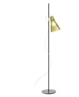 Stojacie lampy Kartell Kartell K-Lux stojacia lampa, 1 svetlo, čierna/zelená