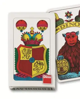 Hračky spoločenské hry - hracie karty a kasíno DINO - Jednohlavé Karty