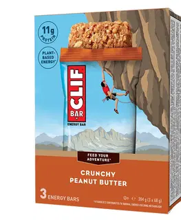 činky Energetická tyčinka Clif Bar Crunchy arašidové maslo 3 ks (68 g)