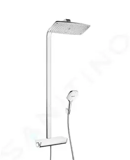 Kúpeľňové batérie HANSGROHE HANSGROHE - Raindance Select E Sprchový set Showerpipe 360 s termostatom, EcoSmart 9 l/min, biela/chróm 27286400