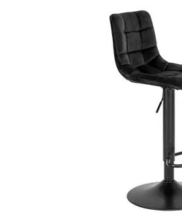 Barové stoličky Norddan Dizajnová barová stolička Dominik čierna