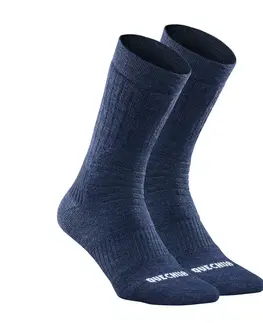 ponožky Vysoké turistické hrejivé ponožky SH100 2 páry