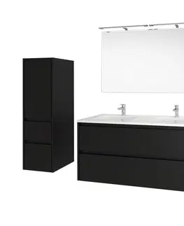 Kúpeľňový nábytok MEREO - Opto, kúpeľňová skrinka s keramickým umývadlom 81 cm, biela/dub Riviera CN931