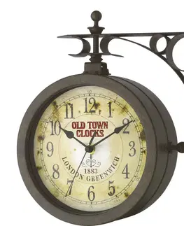 Hodiny Nástenné exteriérové retro hodiny TFA Nostalgy s teplomerom