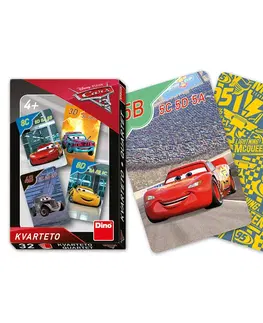 Hračky spoločenské hry pre deti DINO - Cars 3 Kvarteto