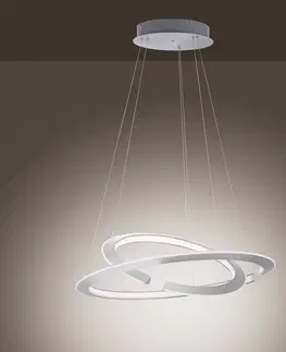 Závesné svietidlá Paul Neuhaus Závesné LED Alessa s dvomi LED krúžkami