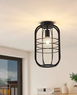 Stropné svietidlá Lindby Lindby Keara stropná lampa v klietkovom dizajne