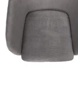 Stoličky Jedálenské kreslo, svetlosivá/čierna, TANDEL