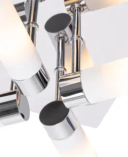 Vonkajsie stropne svietidla Moderné kúpeľňové stropné svietidlo chróm 4-svetlo IP44 - Vaňa