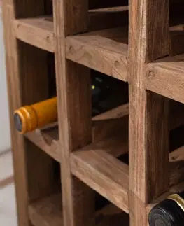 DEKORÁCIE A DOPLNKY Stojan na víno ARTEMIS Dekorhome Recyklované drevo