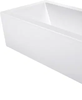 Vane MEXEN/S - Cube obdĺžniková vaňa 160 x 70 cm s panelom, biela 55051607000X