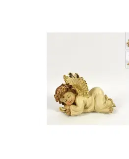 Sošky, figurky - anjeli MAKRO - Anjel svietiaci 12x17cm různé druhy