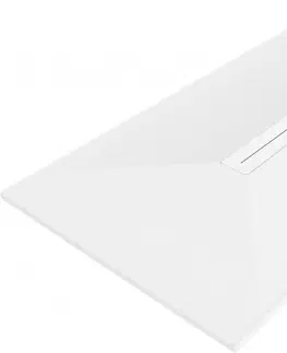 Vane MEXEN/S - Toro obdĺžniková sprchová vanička SMC 180 x 80, biela, mriežka biela 43108018-W