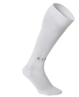 ponožky Detské futbalové podkolienky F100 biele