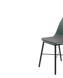 Stoličky - moderné Furniria 24065 Dizajnová stolička Jeffery matná zelená