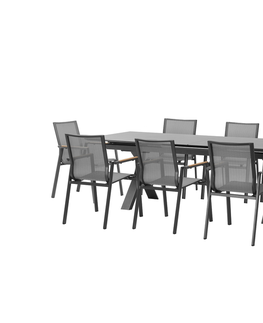 Stoly Carson jedálenský stôl antracit 180-240 cm