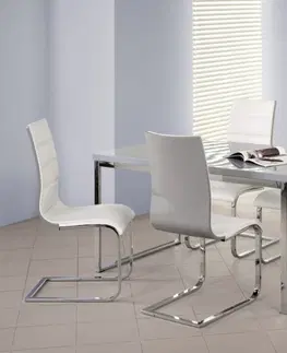 Jedálenské stoličky a kreslá Jedálenská stolička K104 Halmar Čierna / biela