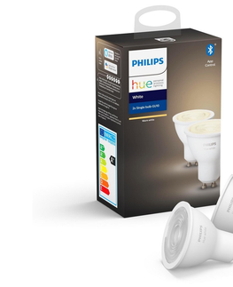 Žiarovky Philips Hue White žiarovky GU10 5.2W 400lm 2-set 2700K Bluetooth 871869962931100