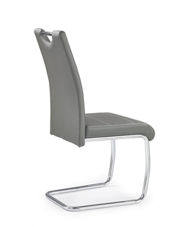 Jedálenské stoličky HALMAR K211 jedálenská stolička sivá / chróm